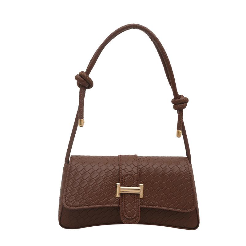 

Portable small bag women s bag 2025 season popular new trendy fashion shoulder bag contrasting color trendy messenger small square bag светло-коричневого