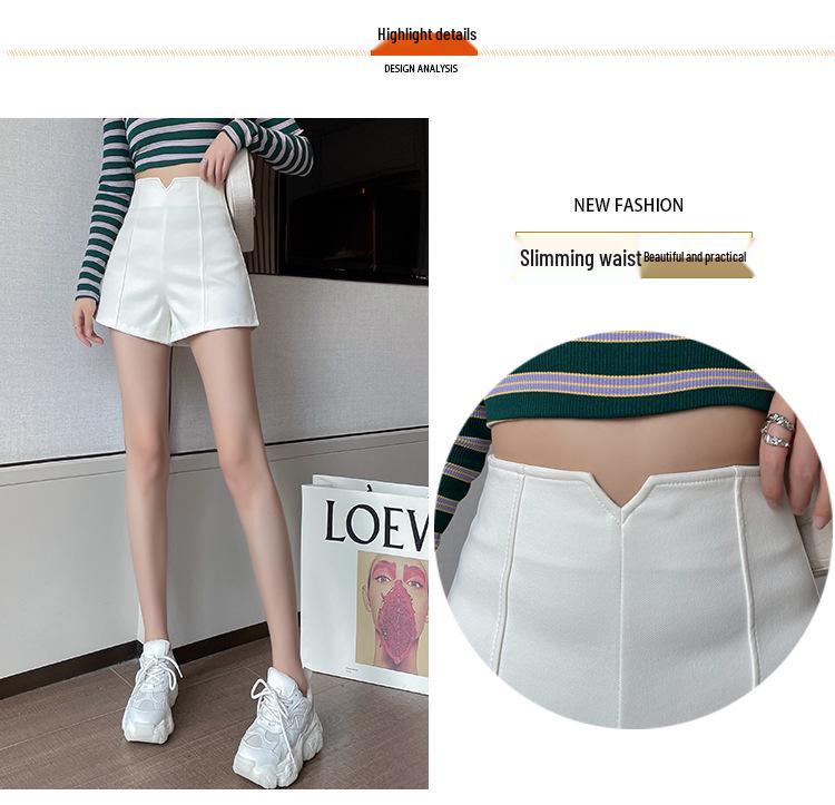 2024 Sommer A-Linien High-Waist Weitbein-Shorts für zierliche heiße Mädchen