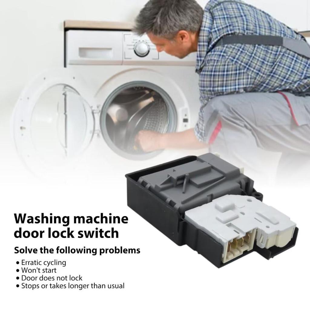 Washer Door Lock Switch 120v 60HZ EAP7792232 for LG Kenmore WM3900HBA/00,WKG101HWA,WM8100HVA/00,WM3900HWA,WM4000HWA/01 by YTXXDEUS