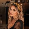 Non Slip Hair Hoop for Girls Halloween Headbands Women Girls, Wide Knotted Headband with Witch Spider Web Ghost Pumpkin, Accessories Party Cosplay,