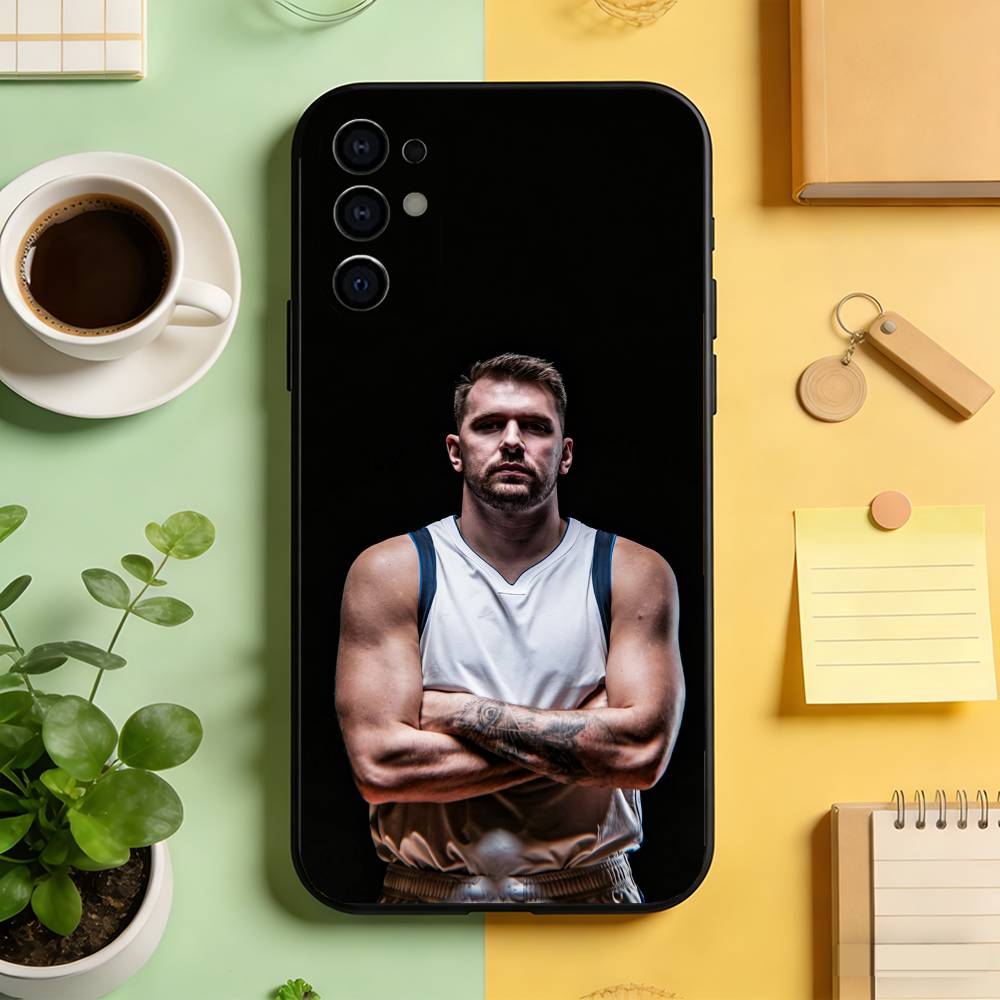

Luka Doncic Phone Case Black Silicone Soft For Samsung S25,S24,S21,S22,S23,S30,Ultra,S20,Plus,Fe,Lite Samsung S21 s305G