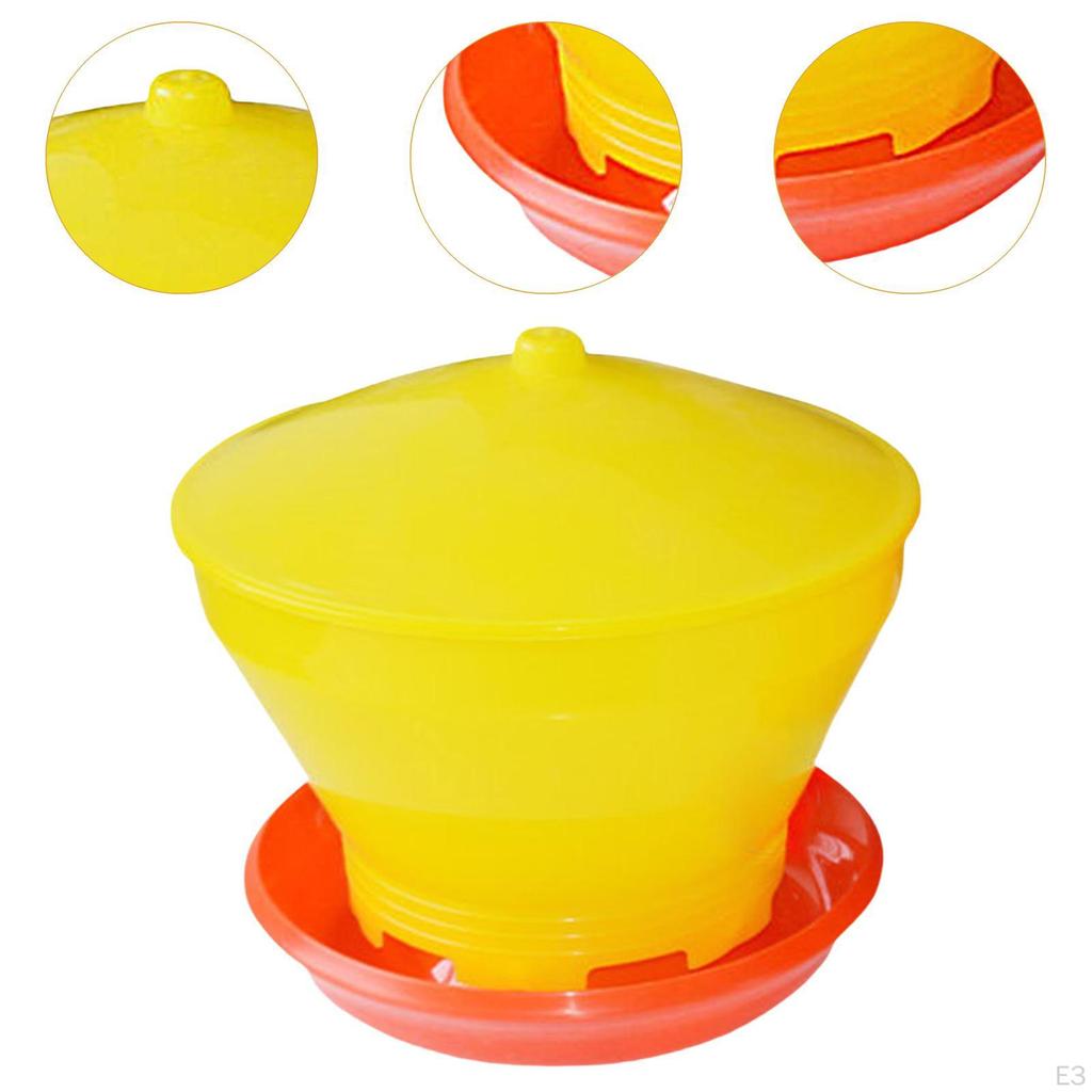Automatic Chicken Bird Feeder, Farm Feeding Bucket, Detachable Bowl, Livestock Breeding