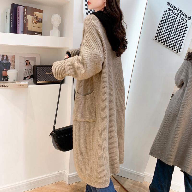 Mocana Vielseitiger Damen-Strickjacke mit langen Ärmeln