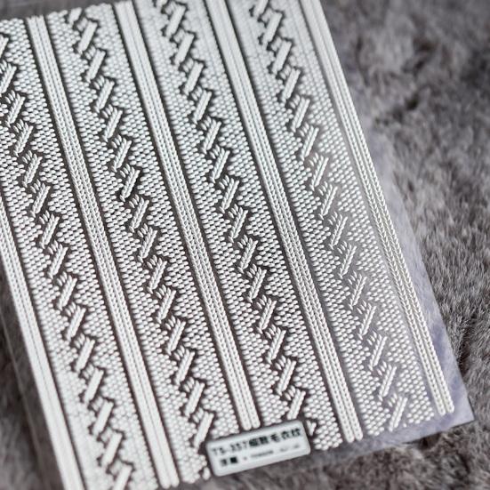 Universal Embossed Nail Nails Ornaments Decals Persistent Portable Engraved Pattern