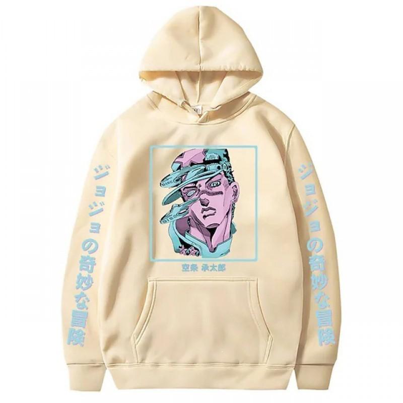 JoJos Bizarre Adventure Printed Hoodie Sweatshirt Women Men Casual Long Sleeve Pullover Top