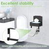 Stainless Steel Toilet Paper Holder Bathroom Wall Mount Tissue Box Paper Dispenser Dustproof Roll Towel Shelf Organizer