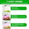 HOMEFISH 3-Color Full Spectrum LED Plant Grow Light with Base 3/9/12H Timer Height Adjustable 10-Level Dimming for Indoor Plants