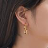 Simple Hollow U-Shaped Earrings for Women Stainless Steel Infinity Earrings 18k Gold Plated Daily Jewelry Gift