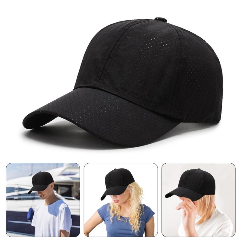 Breathable Quick Drying Baseball Caps Adjust Size Sun Hat Fishing Climbing Hunting Travel Visors Hat for Male Adult