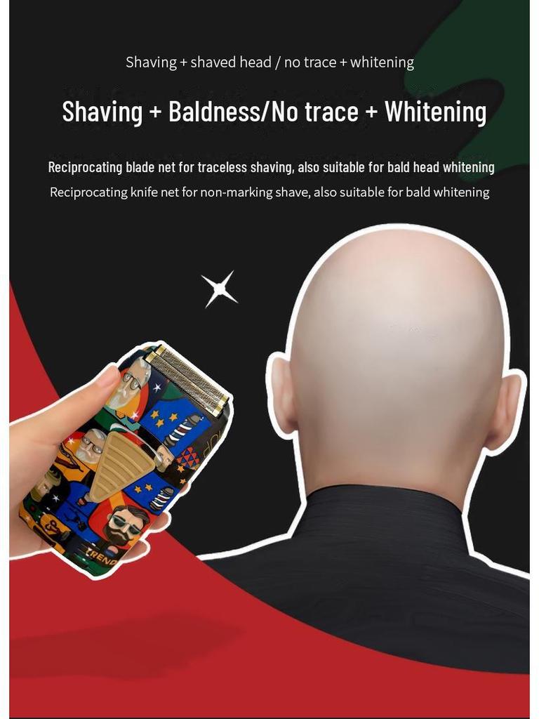 Graffiti 2-Piece Hair Clipper & Razor Set for Styling and Grooming