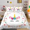 Unicorn Series Digital Printing Quilt Cover Pillowcase Two Or Three-Piece Set Polyester