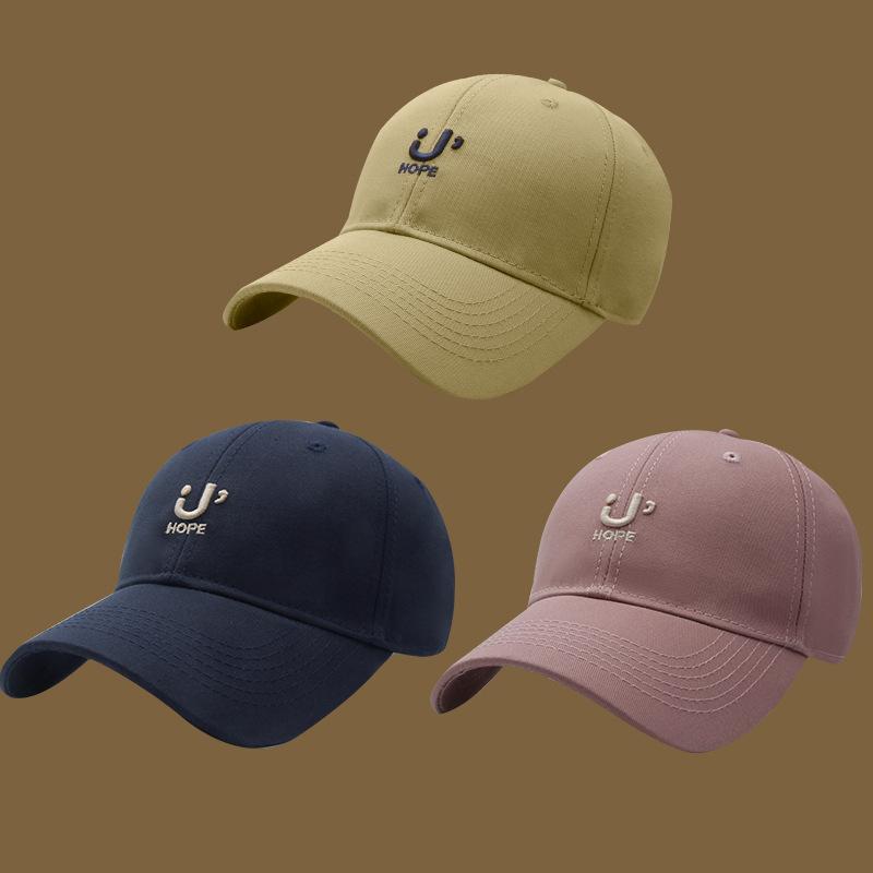 Korean Version New Versatile Letter Embroidered Soft Top Baseball Hat for Women's Spring and Summer Casual Outdoor Sun Protection Baseball Cap