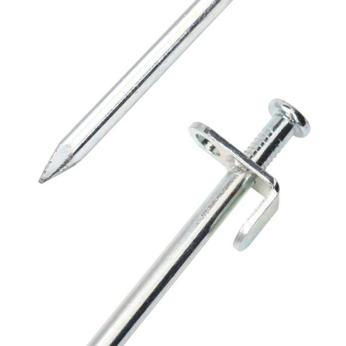 VidaXL Piquets de tente 24 pcs 30 cm 8 mm acier galvanisé, piquet de sol, piquet de tente en métal, piquet de tente en 4009357