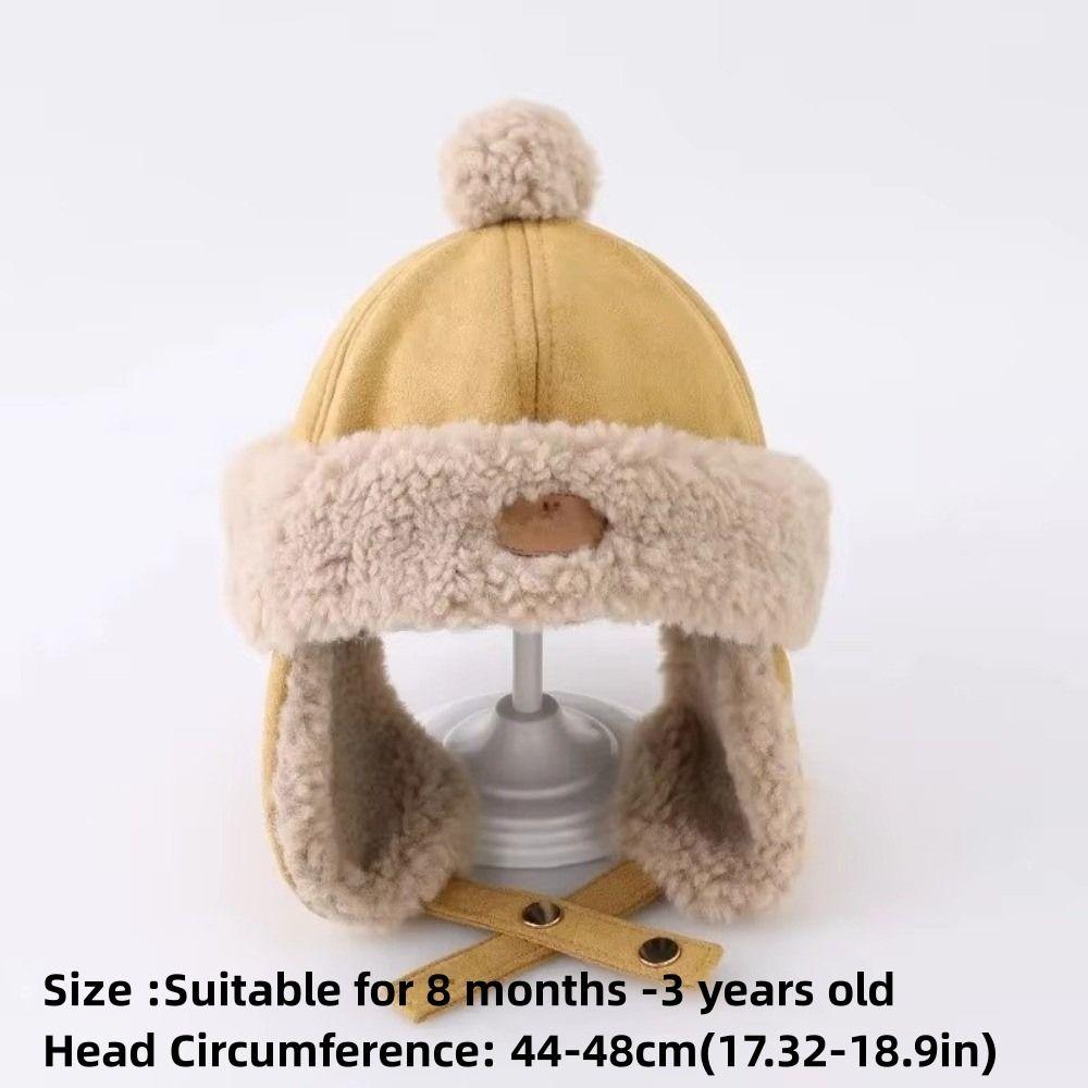 Cute Kid Lei Feng Hat Fleece-Lined Ear Protection Cap New Warm Hat Children