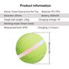 Active Rolling Ball USB Rechargeable Interactive Dog Ball with 2 Modes Smart Electric Ball Toy for Puppy/Small/Medium/Large Dogs