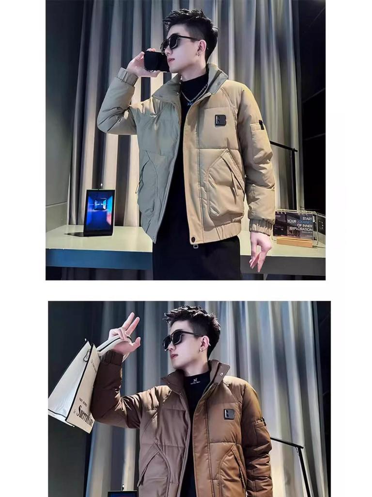 2025 Men's High-End Winter Trendy Cool Short Down Cotton Jacket