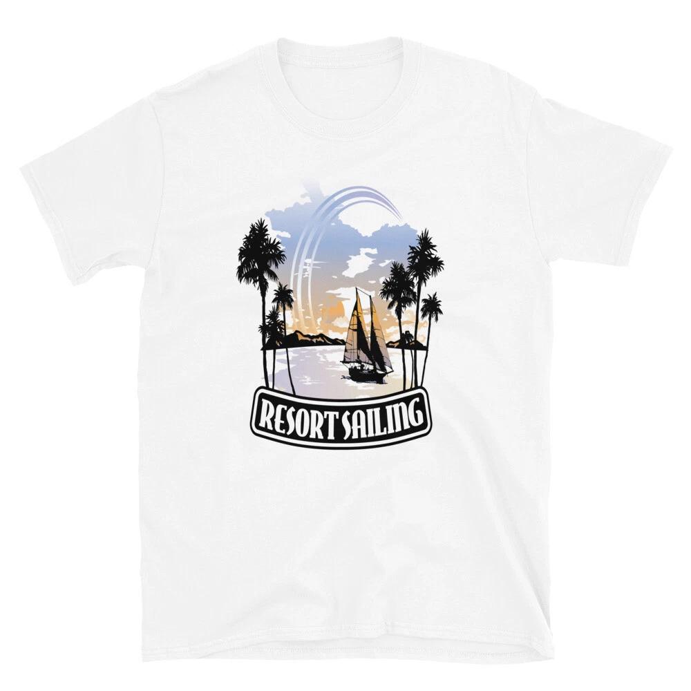 

Resort Sailing Sail Boat Tropical Vacation Getaway T-Shirt XL