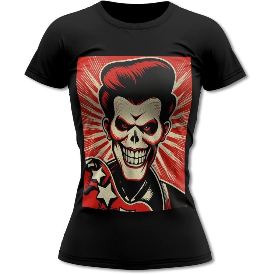 Psychobilly Skull 1 Rockabilly Women s T-Shirt S