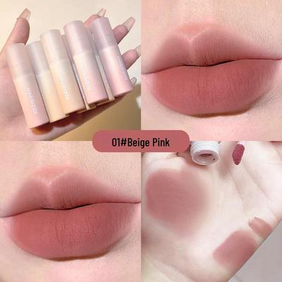 Kobeleen Little Milk Matte Nude Long-Lasting Lip Glaze - Easy To Apply, Highly Pigmented for a Natural Look