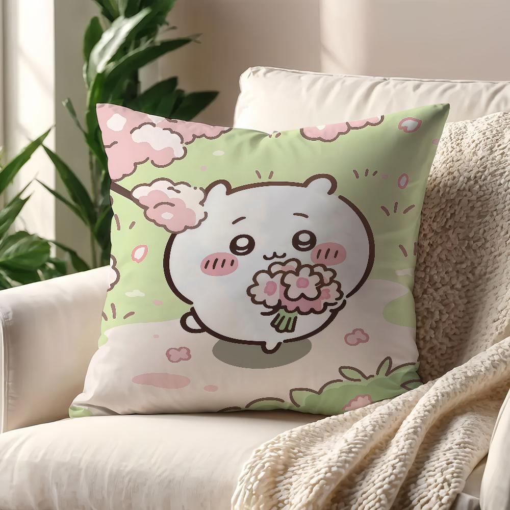 Cute CChiikawaS Kawaii cushion cover For Pillow Printing Sofa Decoration Home Car Room Coffee Shop Office Nordic Simplicity