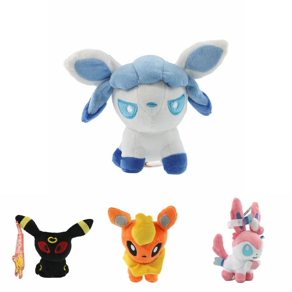 Huggable Mini 5'' Pokemon Plush Toy Doll Collection With Sweet Eevee Leafeon And More