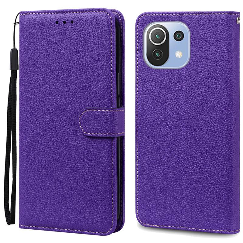 Mi 11 Lite Deksel For Xiaomi Mi 11 Lite 5G NE Lær Lommebok Flipdeksel For Xiaomi Mi 11 Lite Deksel Mi11 11i Cover Coque Fundas