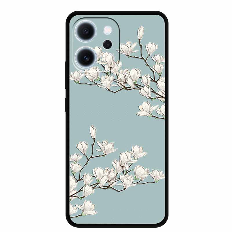 3D Flowers Emboss Fundas For OPPO Reno 15F 5G Case Soft Silicone Phone Cases For OPPO Reno 15F Back Covers Shell Coque 6.57"