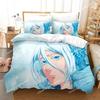 New Anime Bleach Cartoon Print Duvet Cover Pillowcase Bedding Set Double Twin Full Queen King Adult Kids Bedclothes Quilt Cover