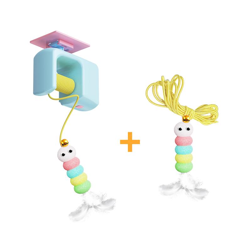 Pet Stress Relief Toys For Cats Rechargeable Interactive Hanging Door Cat Toy Automatic Electric Flying Bird Cat For Hunt