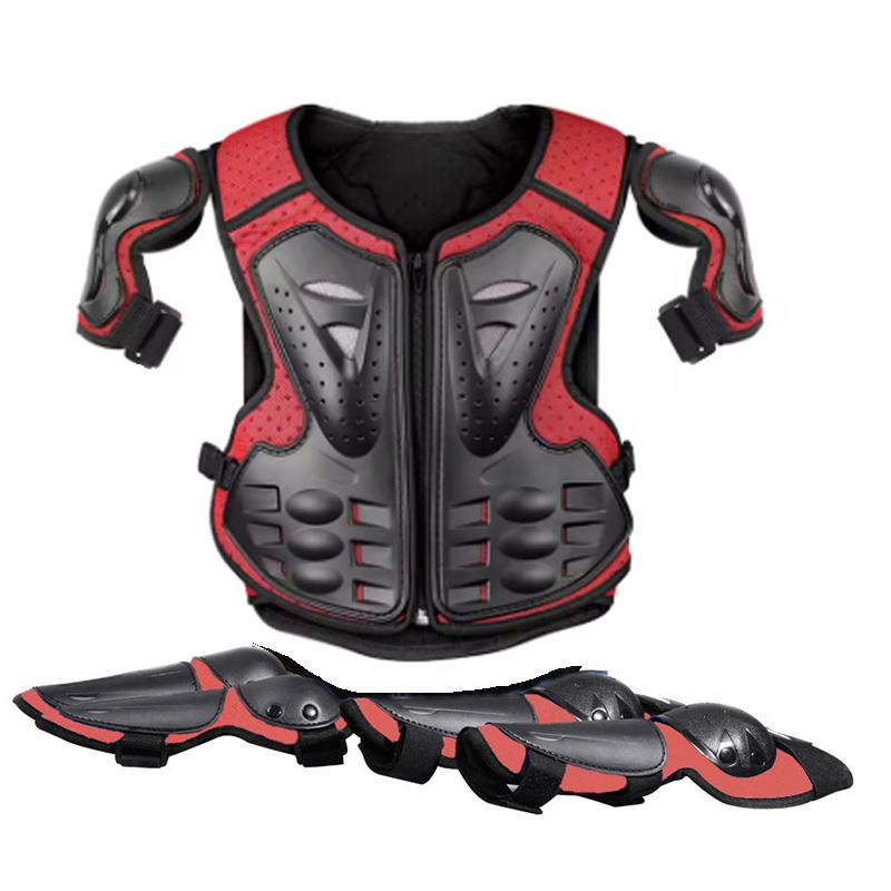 Kids Full Body Armor Motocross Off-Road Protective Vest Suit Anti-Impact with Knee & Elbow Guards for Boys And Girls 4-13 Years