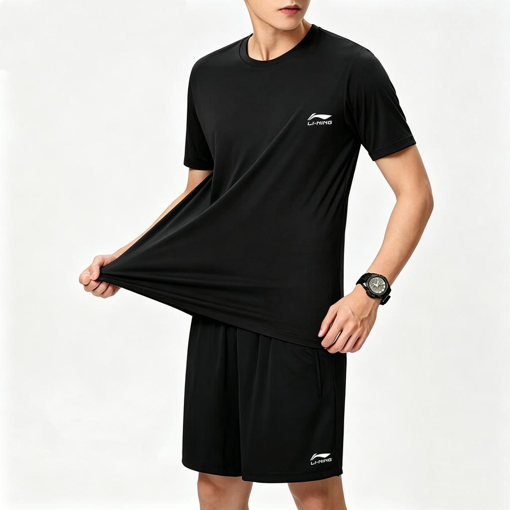 Li Ning Short Sleeved Set Men's YATW081-2