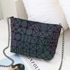 Messenger Tasche frauen Kette Tasche Mode Leucht Geometrische Sling Tasche Schulter Gurt Weibliche Bolsas Feminina