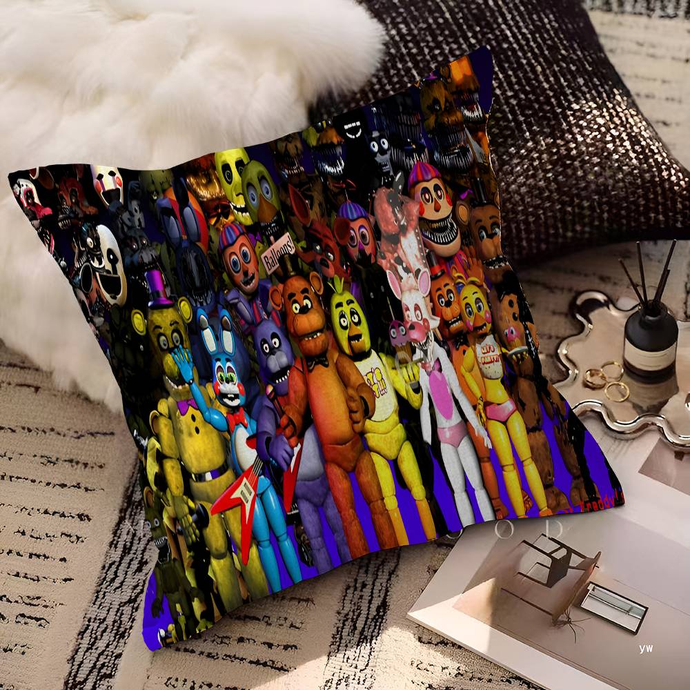 FNAF Bear Cool Large Gaming Cushion Cover Polyester Sofa Cushions Decorative Throw Pillows Home Decoration Pillowcover