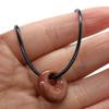 Natural Stone Pendant Necklace Round Shape Crystal Tiger Eye Agates For Women Men Jewelry Making Necklace Charm Gift