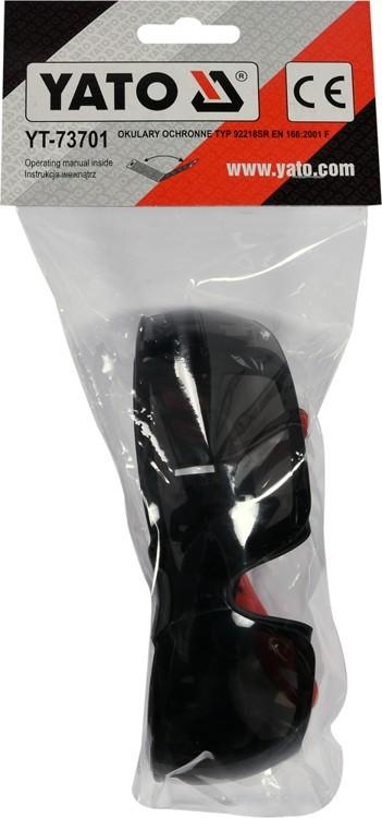 GAFAS DE SEGURIDAD GRISES CON CORDÓN YT-73701 YATO