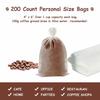 200-Count Cold Brew Coffee Filters, Mess-Free Coffee Filters, Mesh Tea Filter Bags, Disposable Mesh Extraction Bags for Concentrated Coffee Makers, Co