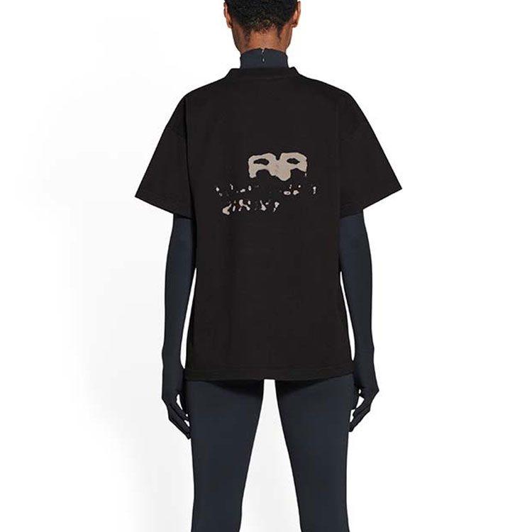 Balenciaga T Shirt Women's Black Loose Fit 612965TNVN41059