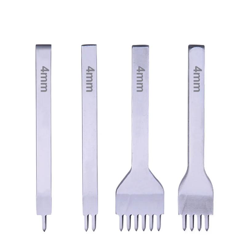 Leather Tool White Steel Diamond Cutting 3456mm Manual Punch Diy Hand Sewing Process