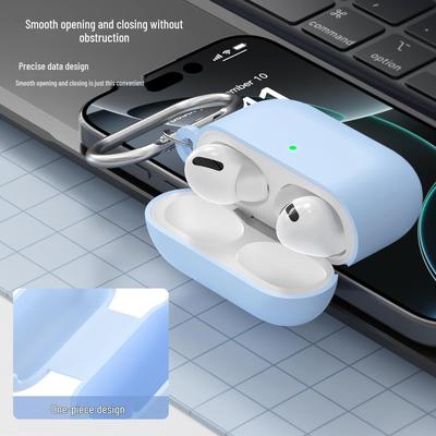 Skyddsfodral i silikon med enfärgad design för Apple AirPods Pro 3 & 4 - Gratis frakt
