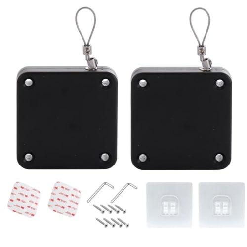 LEAUNGYOO Automatic Door Closer, 1200g Pull Force, Selectable Pull Force, for Sliding Doors, Entrances, and Indoor Use, Includes Double-Sided Tape and