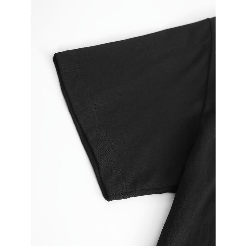 Europäische Größe Herren Vogelkopf Porträt Rundhals T-Shirt - Sommer Kurzarm Oberteil mit Aufdruck, Atmungsaktive Freizeitkleidung Geeignet für Lässige Outfits