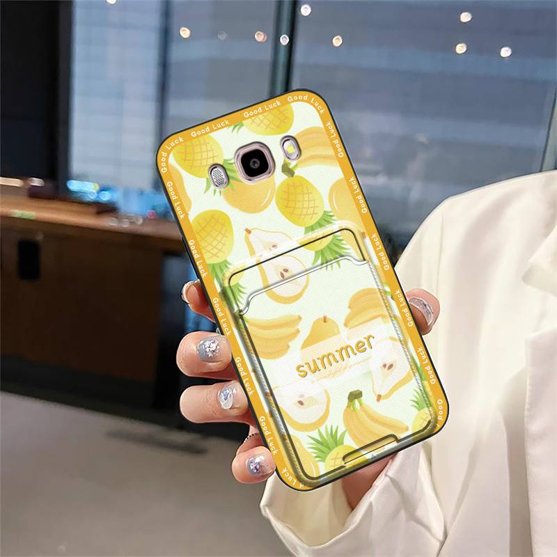 Full wrap Card bag Phone Case For Samsung Galaxy J510/J5 2016/J5108 Dirt-resistant Anti-dust Cartoon Durable Shockproof