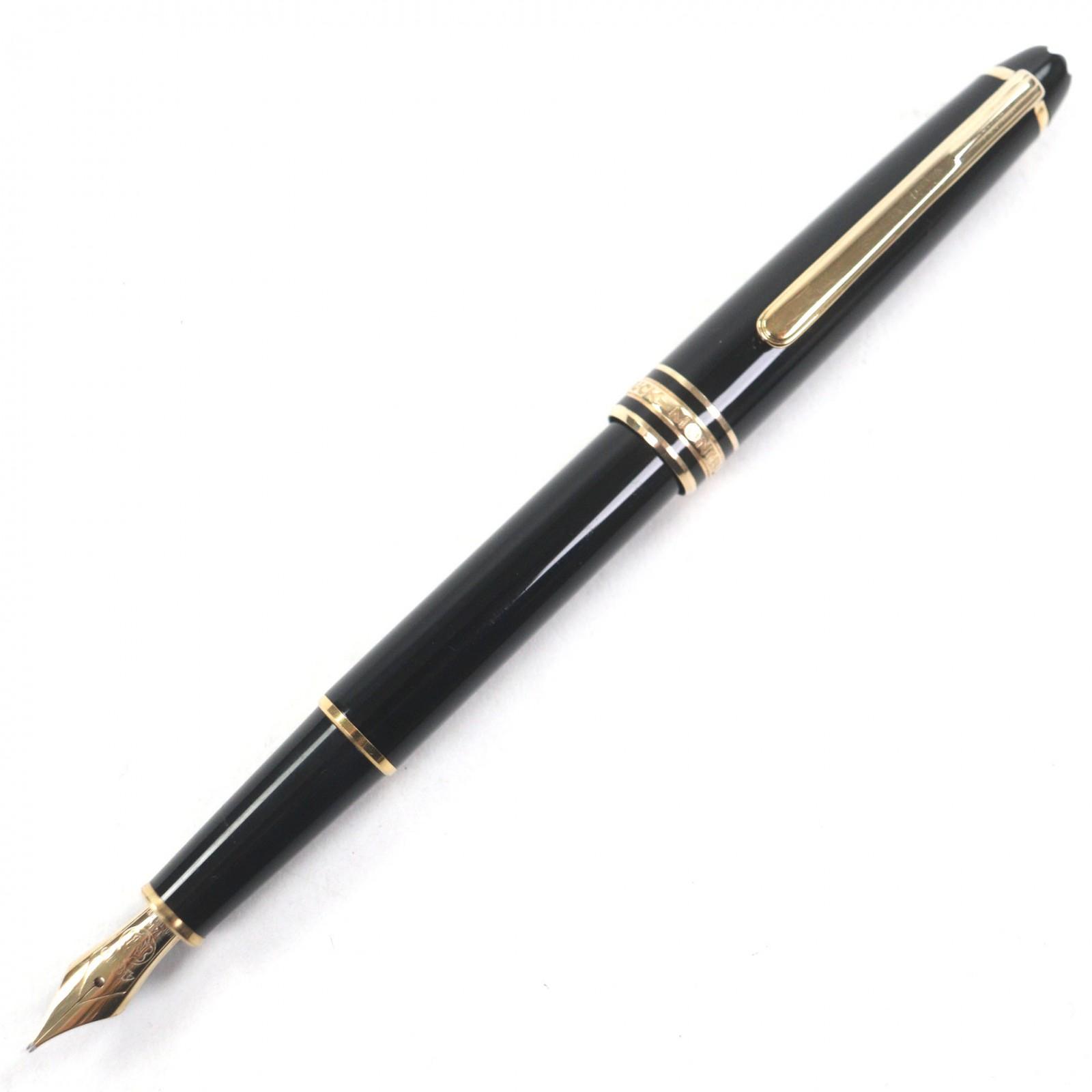 Very Good MONTBLANC fountain pen Meisterstück Classic white star black 14K mens Used