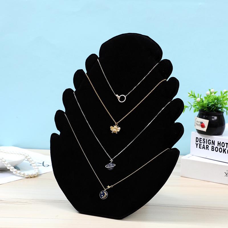 Flannel Jewelry Display Stand for Pendants, Necklaces, and Earrings