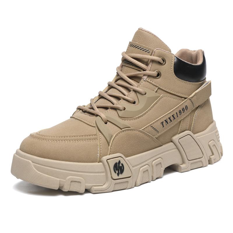 Мужская обувь весна ботинки мартин высокие 2025 новая повседневная спортивная обувь для скейтборда весна и осень универсальная дышащая обувь на внутренней платформе 39 2627₽