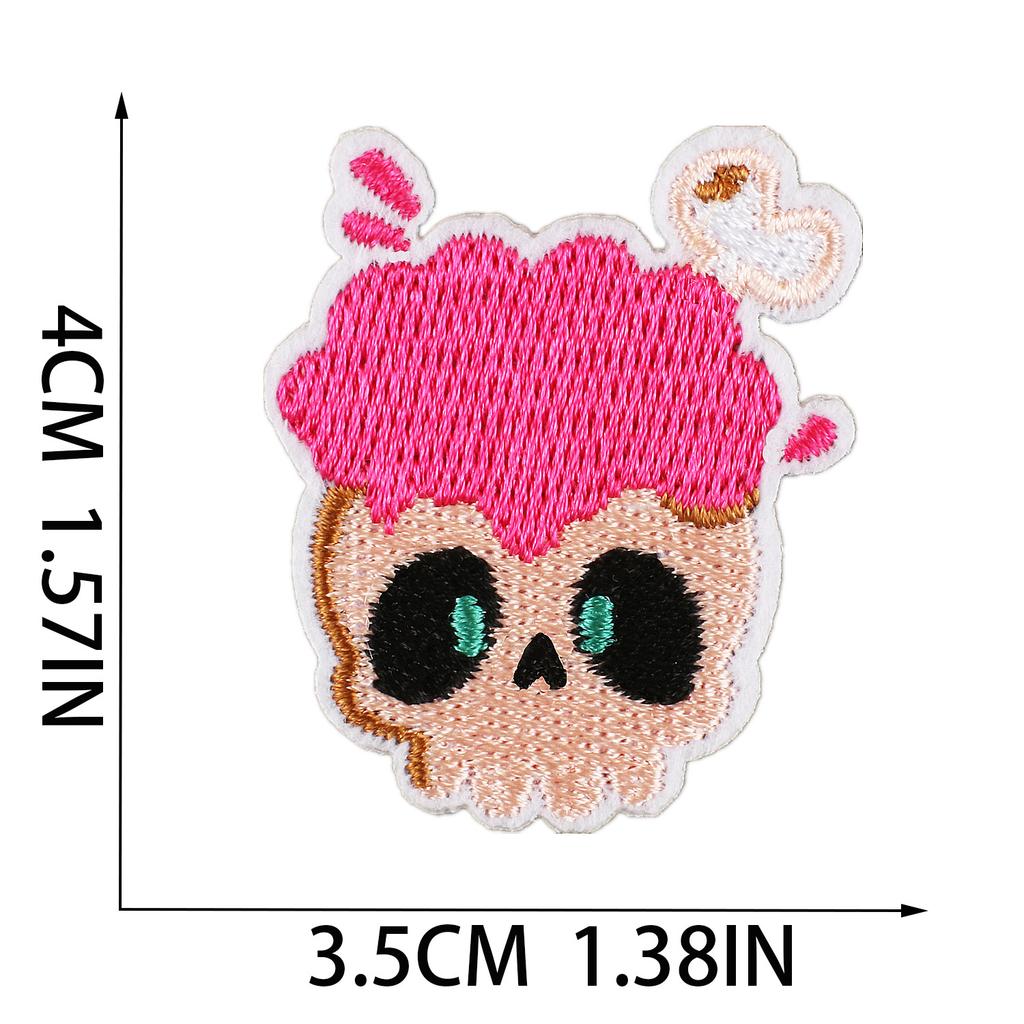 Horror Castle Embroidery Cloth Sticker Soul Bringer Patch Sticker Ghost Cat Embroidery Sticker Computer Embroidery Label Zombie Chapter Boy