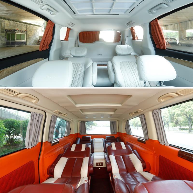 BAIC Weiwang 306 Suede Car Curtains with Eco-Friendly Aluminum Alloy Track for Sun Protection