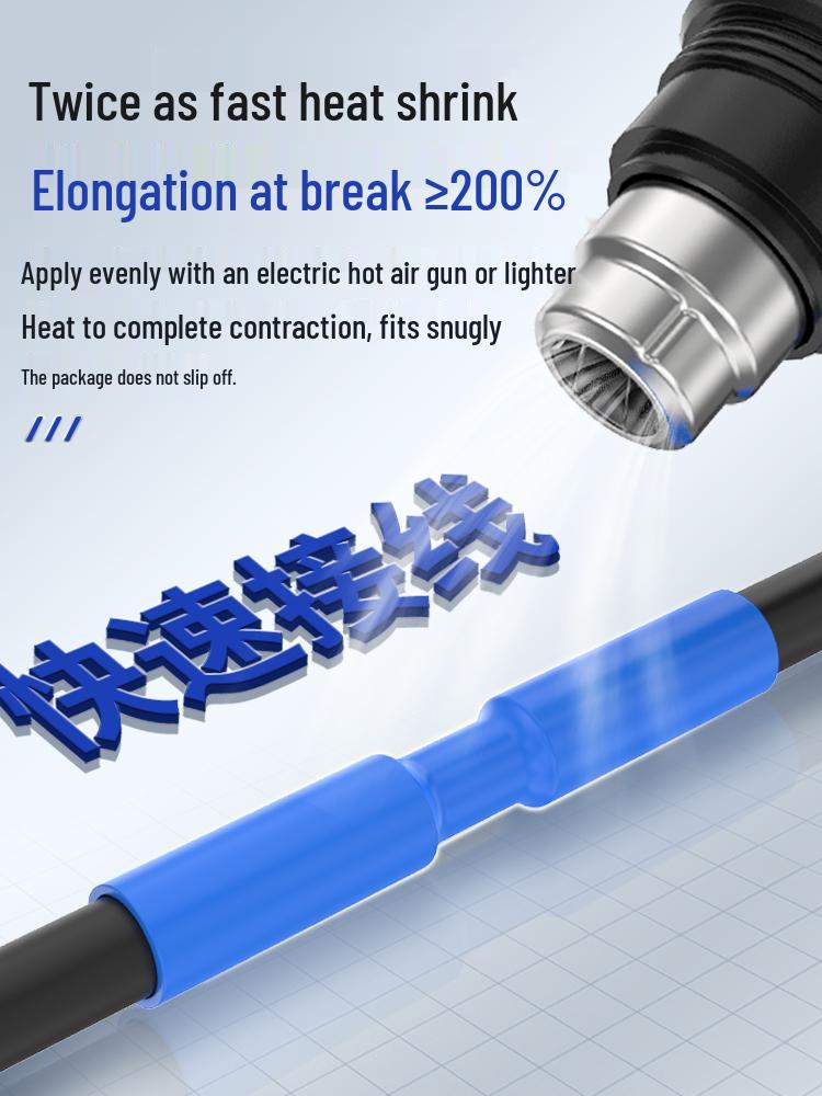 Colored Heat Shrink Tubing for Wire Protection, 2:1 Insulation Sleeve, Thickened Electrician Cable
