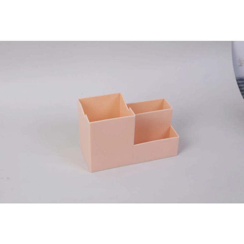 Multi-funktion Desktop Stift Halter Büro Schule Lagerung Fall Bunte Kunststoff Box Schreibtisch Stift Bleistift Organizer Handy Halterung
