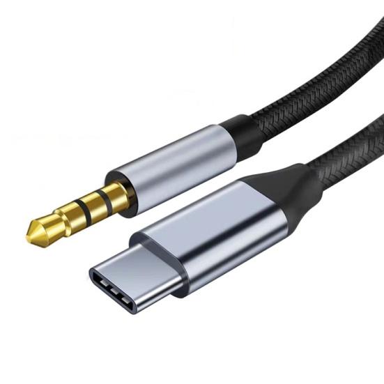 Type-C to 3.5mm AUX Headphone Jack Audio Connector Cable Cord for Phone Tablet